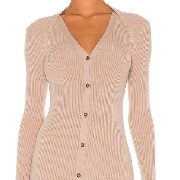 Revolve Song of Style Lulu Dress in Tan - Picture 1 of 5